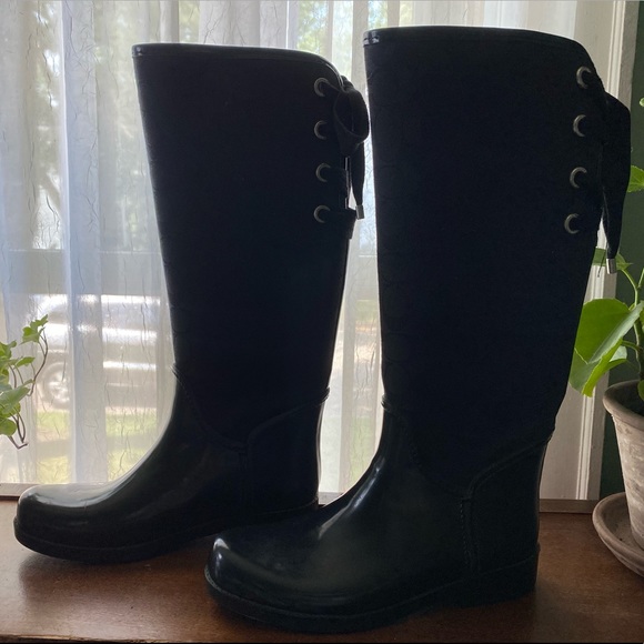 Coach Tristee Rain Boots, size 8